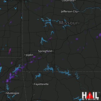 Hail Map Neosho, MO 10-06-2018