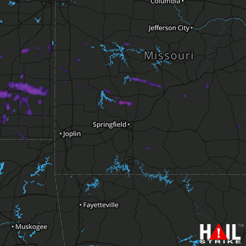 Hail Map Bolivar, MO 06-26-2022