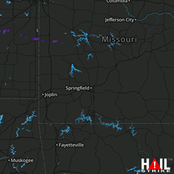 Hail Map Pleasanton, KS 07-28-2022