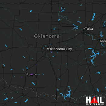 Hail Map OKLAHOMA CITY 05-23-2022
