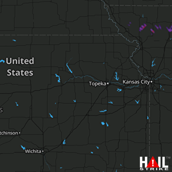 Hail Map King City, MO 05-20-2022