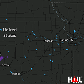 Hail Map Hoisington, KS 07-07-2022