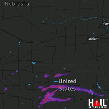 Hail Map Russell, KS 06-24-2022