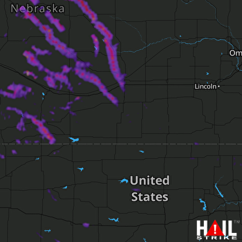 Hail Map Broken Bow, NE 07-17-2022