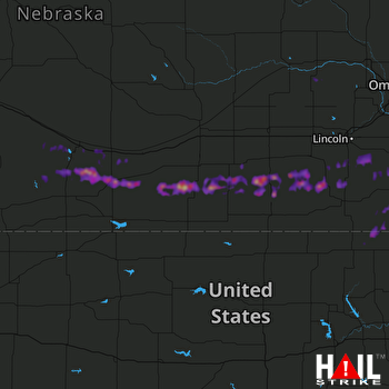 Hail Map Holdrege, NE 04-10-2017