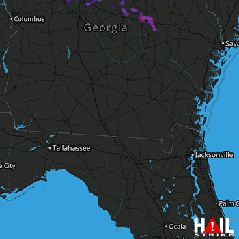 Hail Map Lyons, GA 05-25-2022