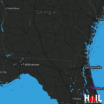 Hail Map Georgetown, FL 09-11-2022