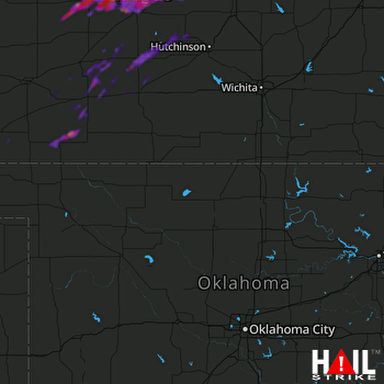 Hail Map Hoisington, KS 10-06-2018