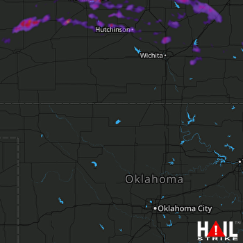 Hail Map Valley Center, KS 05-18-2022