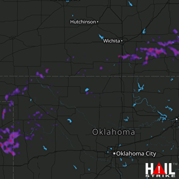 Hail Map Mulvane, KS 06-26-2022