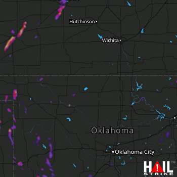 Hail Map Dodge City, KS 09-02-2022