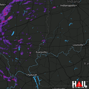 Hail Map Belleville, IL 06-26-2022