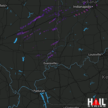 Hail Map Mattoon, IL 04-03-2018